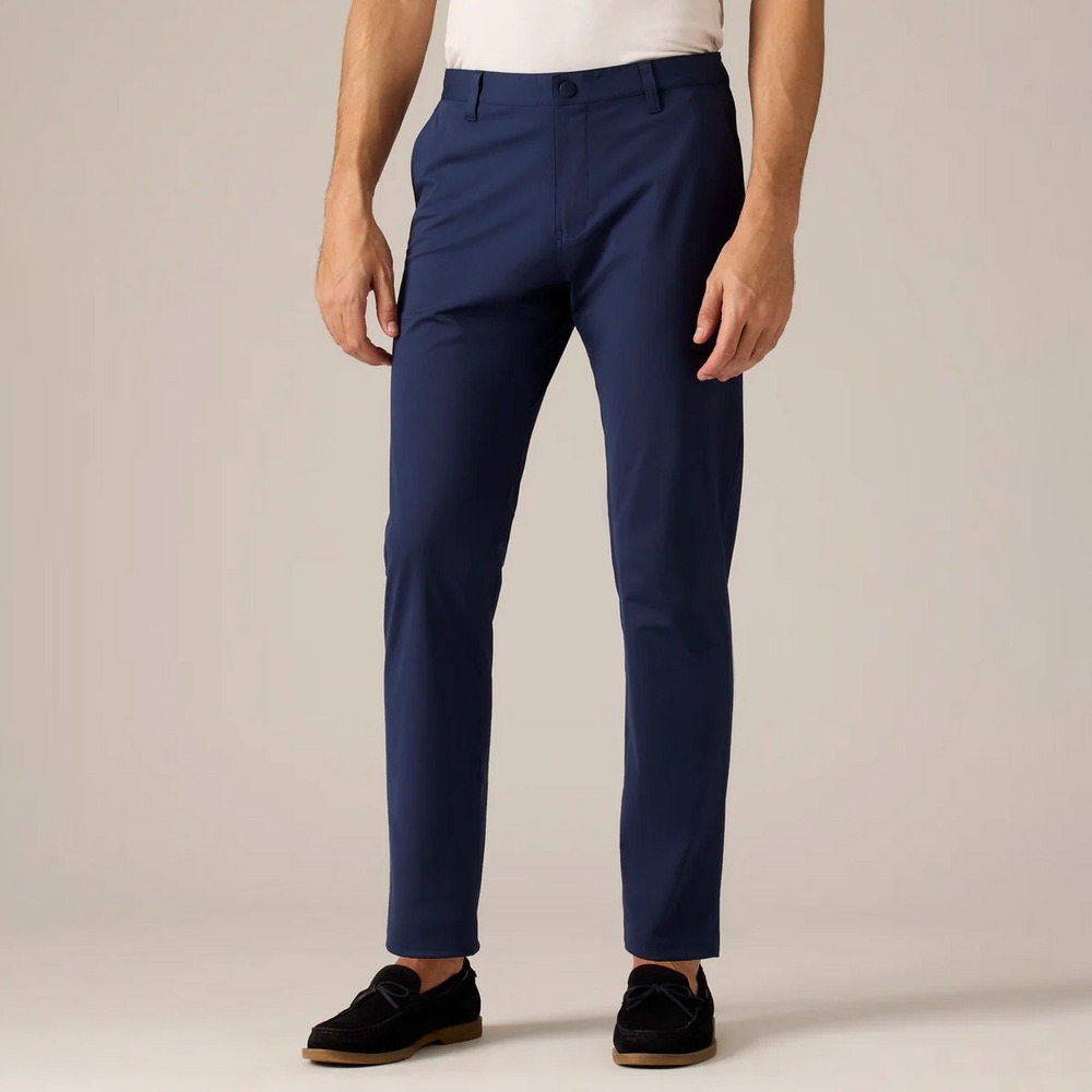 Rhone Commuter Pants Mens 35 Navy Blue Slim Straight Performance Golf Business